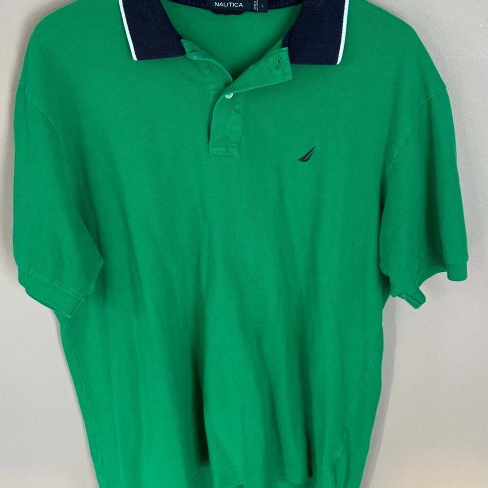 Men’s Nautica Green Polo Large